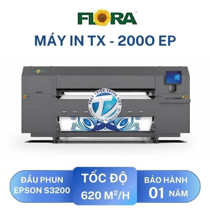 Máy In Chuyển Nhiệt Flora TX-2000 EP